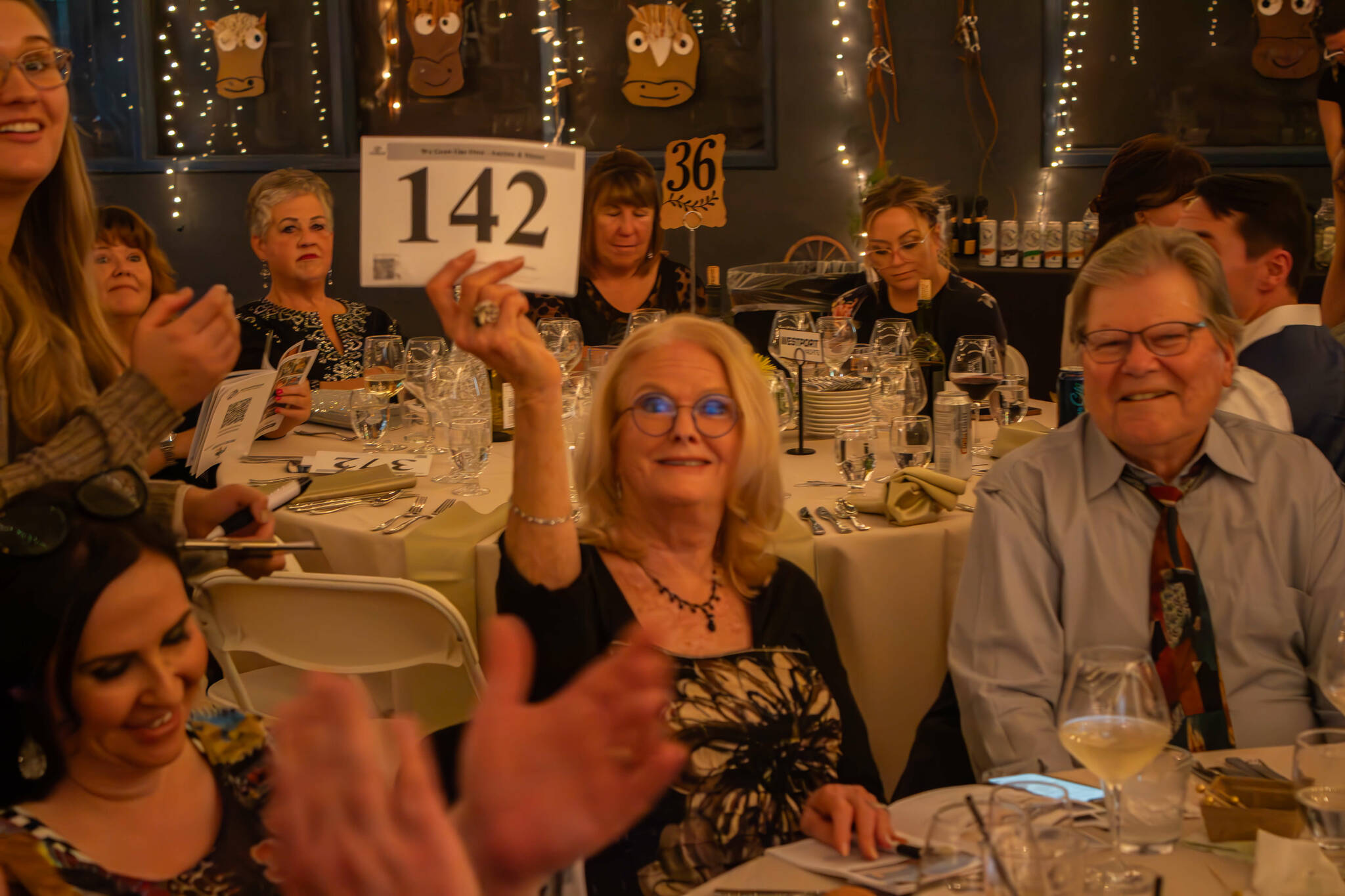 Photo courtesy Boys and Girls Clubs of the Olympic Peninsula/
There was no shortage of enthusiastic bidders during the live auction at the Boys and Girls Clubs of the Olympic Peninsula's annual fundraiser held Saturday night, Nov. 8 in Sequim.