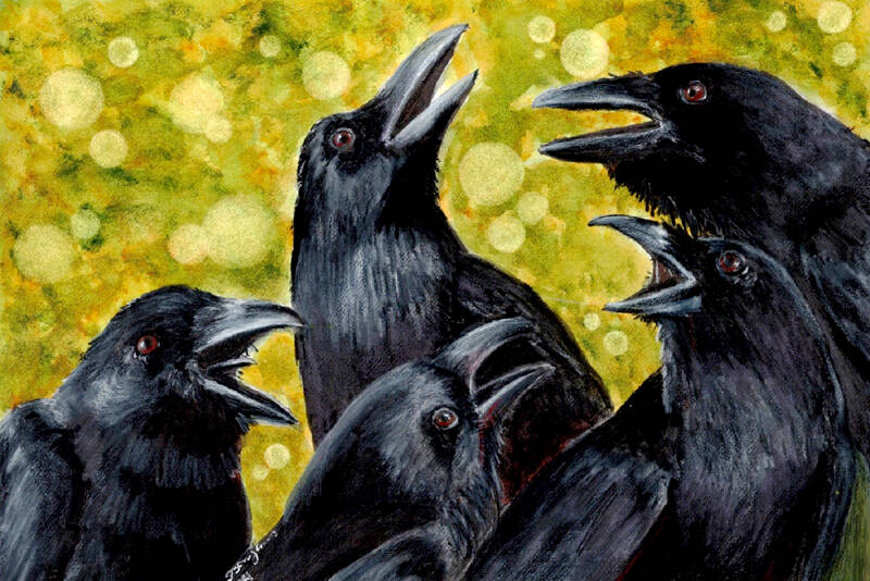 “Cacophany” by Shirley Bomgaars will be on exhibit at the Port Ludlow Art League during December.