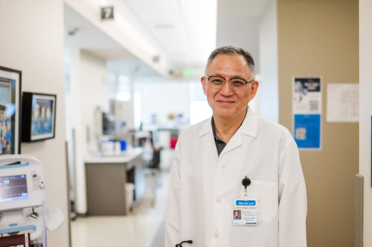 Jefferson Healthcare Medical Oncologist Dr. Jason Suh. Photo by Sarah Wright Photography