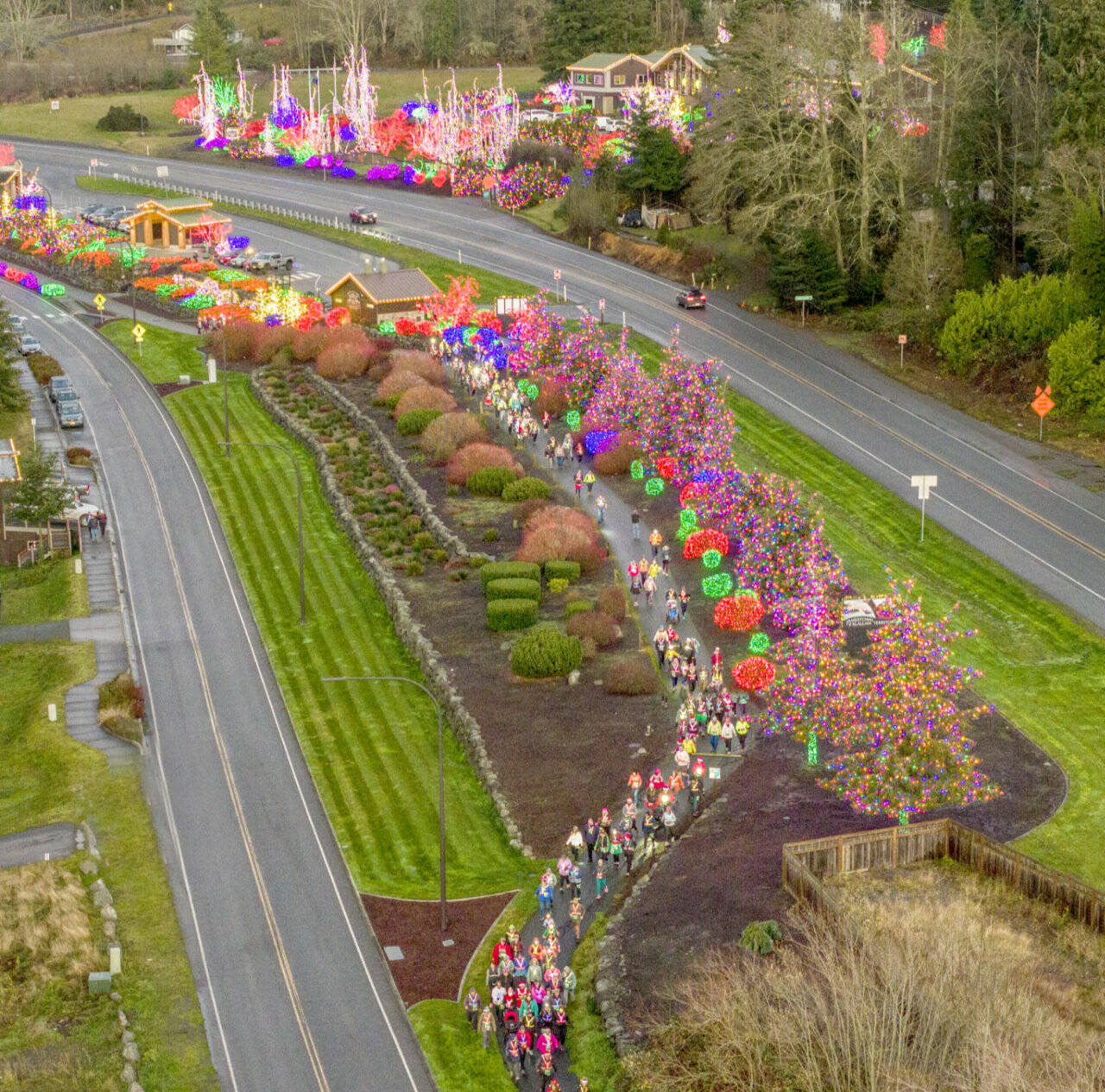 More than 350 runners are expected for the annual Jamestown S’Klallam Glow Run Saturday in Blyn. (Run the Peninsula)