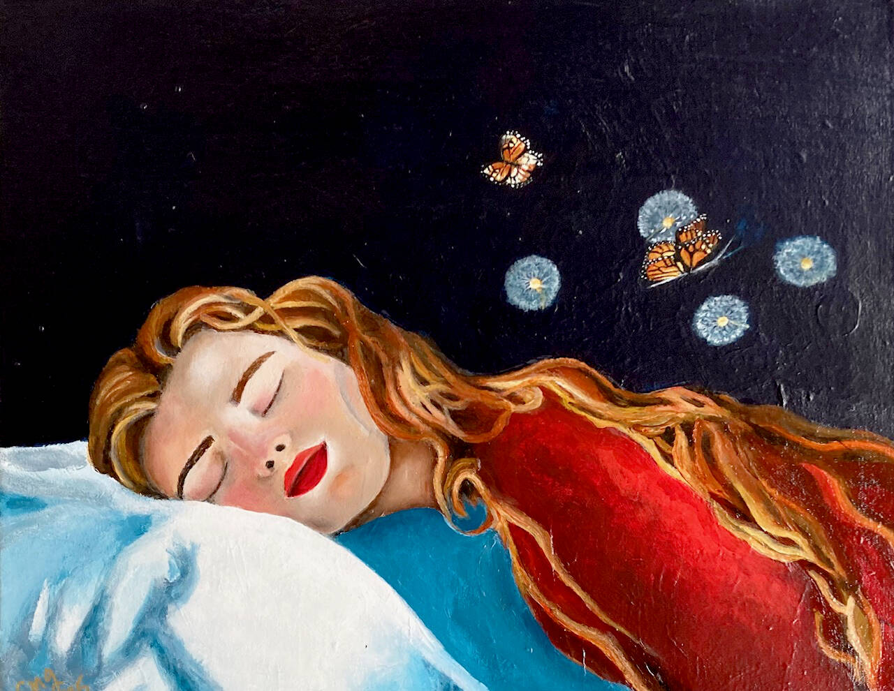 ”Ethereality” by Caroline Gilmore will be on display at the Port Ludlow Art League’s gallery during January.