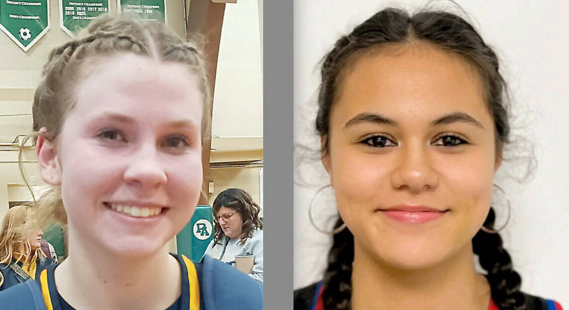 Bailey Johnson, left, and Penina Vailolo.
