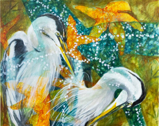 Seattle artist Darwin Nordin’s “Constellation” appears in “Confluence,” the new exhibition of art by Nordin and Kristin Tollefson at Jeanette Best Gallery in Port Townsend. (Darwin Nordin)