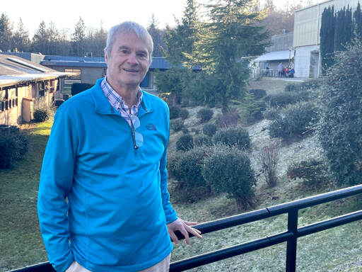 Crescent School District Superintendent David Bingham is retiring after 41 years with the district, where he began as a paraeducator and boys junior varsity basketball coach. Bingham, a 1980 Port Angeles High School graduate, spent his entire career at Crescent. (Paula Hunt/Peninsula Daily News)